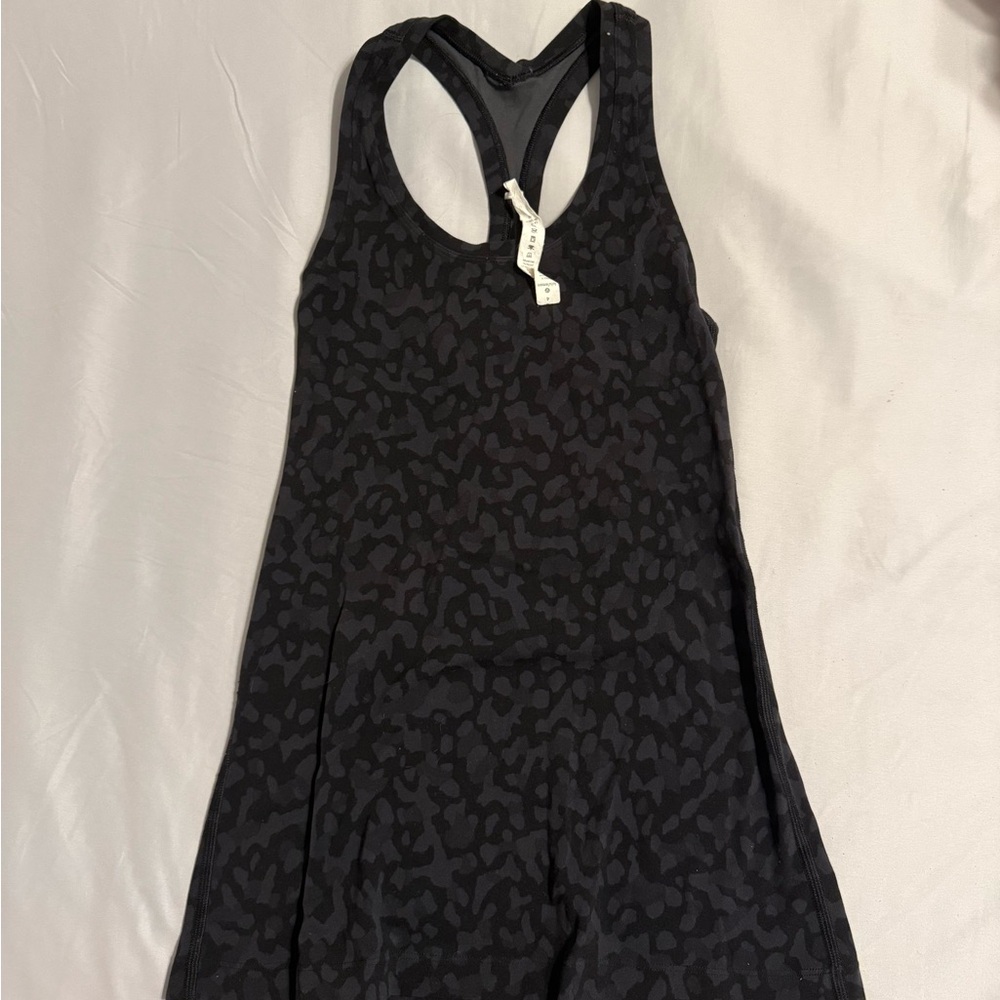Black Leopard Print lululemon tank top